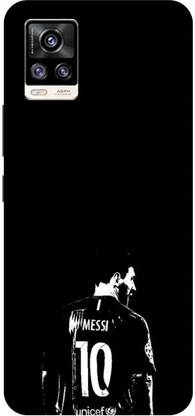 UMPRINT Back Cover for Vivo V20/V2025 Messi Messi10 Football Printed Back Cover