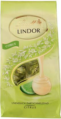 LINDT Lindor Citrus White Chocolate Truffles 137g Truffles
