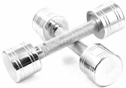 LCARNO 5Kg Steel Dumbbells {Pack of 2 Dumbbells of 5kg} Fixed Weight Dumbbell