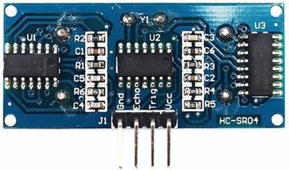 ERHIndia HC-SR04 Ultrasonic Sensor Distance Module, for All Type of Devlopment Board and robot Electronic Components Electronic Hobby Kit