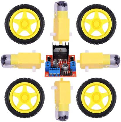 Super Debug L298N Motor Driver Module Controller Board Dual H-Bridge With Robot Stepper DC TT Motor And Smart Car Tire Electronic Components Electronic Hobby Kit