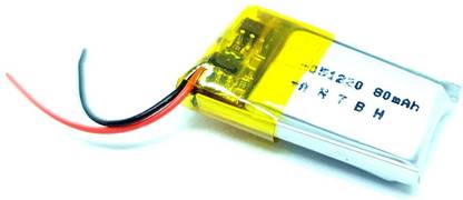 INVENTO 3.7V 80 mAh Li-ion battery 22x11x5mm For Quadcopter Helicopter Drones GPS PDA DVD iPod Tablet PC Motor Control Electronic Hobby Kit