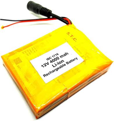 INVENTO 12V 4000 mAh Li-ion Rechargeable Battery Pack 82x63x15mm For Quadcopter Helicopter Motor Control Electronic Hobby Kit