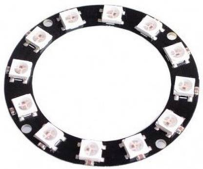 Flyrobo 12Bit WS2812 5050 RGB LED Built-in Full Color Driving Lights Circular Electronic Components Electronic Hobby Kit