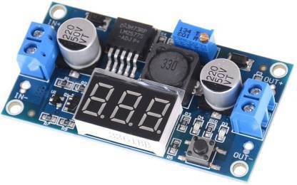 Flyrobo LM2577 3A DC-DC Step Up LED Voltmeter Adjustable Boost Converter module Electronic Components Electronic Hobby Kit