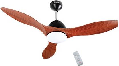 Venus Halo HPL1200 Ceiling fan (1200mm -Deep wood grain) with 2 Year Warranty Underlight 1200 mm Ceiling Fan
