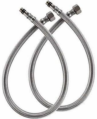 DVYA Stainless Steel Hot & Cold Water Supply Connection Pipe 14'' Hose Connector