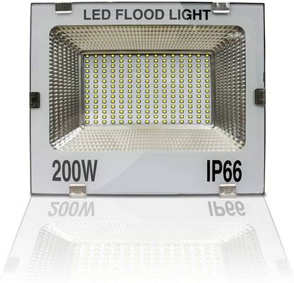 Medaline 200 Watt B20 Ultra Thin Slim Ip66 LED Flood Outdoor Light Cool White Waterproof Pack of 1 Flood Light Outdoor Lamp