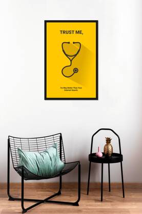 DSD Doctor Clinic Hospital Wall Frame for Home/Office/Room Digital Reprint 19 inch x 13 inch Painting