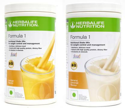 HERBALIFE Formula 1 Nutritionl shake mix Mango And Banana flavour for weigtt loss Plant-Based Protein