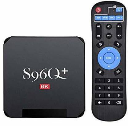S96Q Plus Android 10.0 TV Box 6K 4GB 32GB H616 Chip Smart TV Box Media Player WiFi Miracast and Bluetooth Support Netflix, JIO TV, HotStar Media Streaming Device