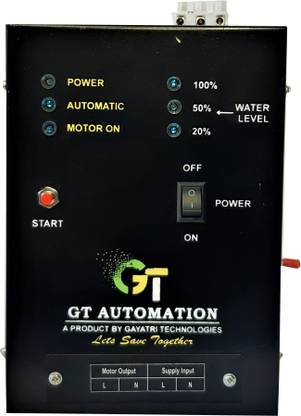 G T Automation Full Automatic Water Level Controller for Submersible & Monoblock pumps (Full-Automatic, Semi-Automatic, Manual Mode available) Wired Sensor Security System
