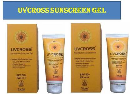 UVCROSS Sunscreen - SPF 50 PA++++ ANTI-POLLUTION SUNSCREEN GEL PACK 2