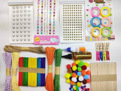 IKIS DIY Art and Craft Kit Hobby Pack Creative for Kids and Adults for Decoration and School Projects