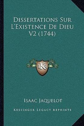 Dissertations Sur L'Existence De Dieu V2 (1744)