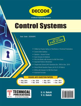 Decode - Control Systems for JNTU-H 18 Course (III - I - ECE - EC503PC)