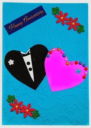 Aanyacentric Husband Wife Anniversary Handmade Greeting Card Price In India Buy Aanyacentric Husband Wife Anniversary Handmade Greeting Card Online At Flipkart Com