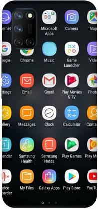 SAVETREE Back Cover for Realme 7i, Realme C17, mobile pattern, Android Theam, Back cover