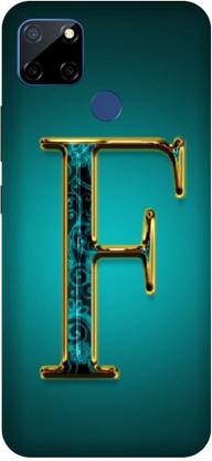 UMPRINT Back Cover for Realme C25/RMX3193 F F Latter Alphabet Printed Back Cover