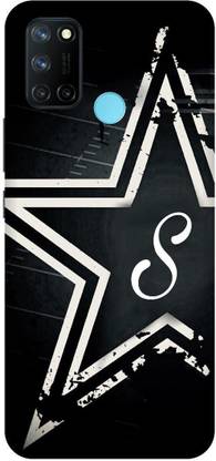 UMPRINT Back Cover for Realme 7i/RMX2103 S, S Latter, Alphabet Printed Back Cover