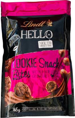 LINDT HELLO Cookie Snack Bites 165 g Truffles