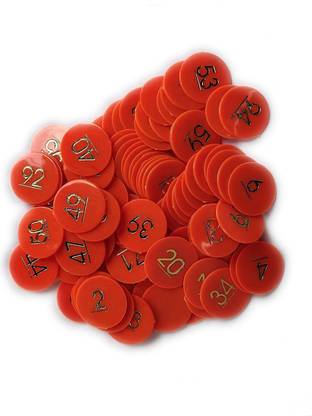 HENCO Plastic Coin/Token Pink/Orange No. 1 to 200 Coin Bank
