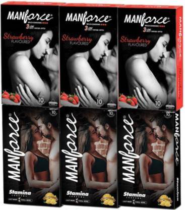 MANFORCE Multi Pack Pineapple And Strawberry Condom