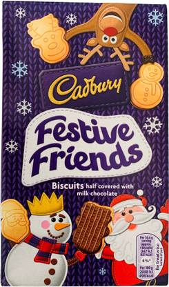 Cadbury Festive Friends Milk Chocolate Biscuits 150 g Cookies Biscuit
