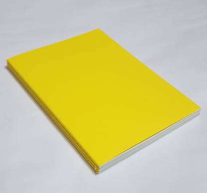 INNAXA Yellow Pack of 3 A5 Notebook Blank 64 Pages