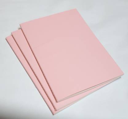 INNAXA Pink Pack of 3 A5 Notebook Blank 64 Pages