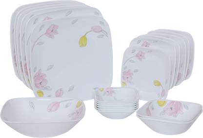 CORELLE Pack of 21 Glass Dinner Set