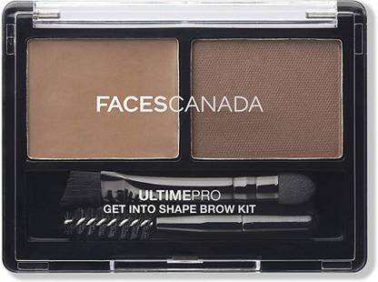 FACES CANADA Ultime Pro Get Into Shape Brow Kit, Natural Indian Eyebrow 4 g