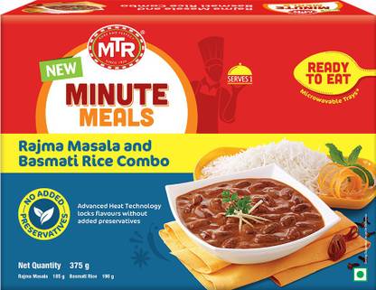 MTR Minute Meals Rajma Masala and Basmati Rice Combo