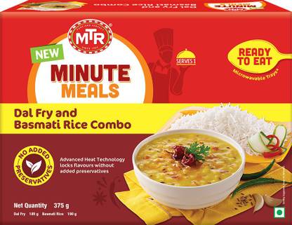MTR Minute Meals Dal Fry and Basmati Rice Combo