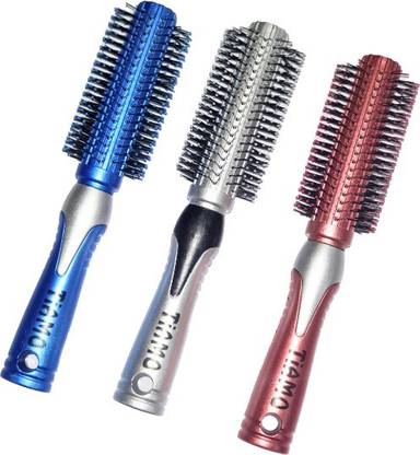 Tiamo PLASTIC HAIR BRUSH SET OF 3 FOR DAILY HAIR STYLING