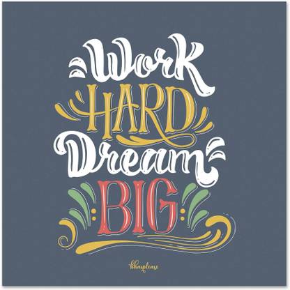 Bhai Please Work Hard Dream Big Wooden Fridge Magnet Fridge Magnet Pack of 1
