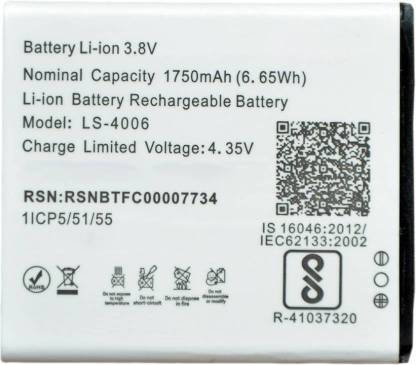 King Elite Mobile Battery For  LYF Flame 7 LS-4006