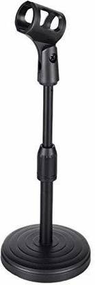 Paramits Tabletop Microphone Stand| Extendable 2 Step Table Desktop Microphone Stand Holder Mic Clip| Studio Sound Recording | Mic Microphone Shock Mount Clip Holder Mic Holder
