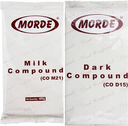 Morde Combo Of dark & Milk Compound --Bar for Chocolate (400 G Each) Bars