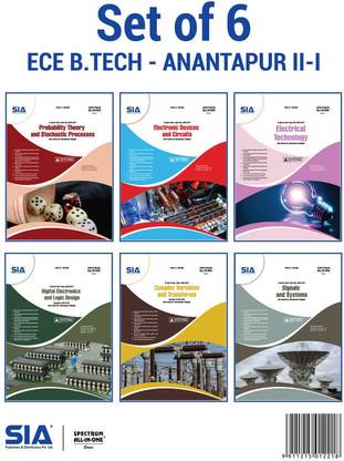 B.Tech II-Year I-Sem (ECE) SET OF 6 (R19) JNTU-Anantapur, Latest 2021 Edition