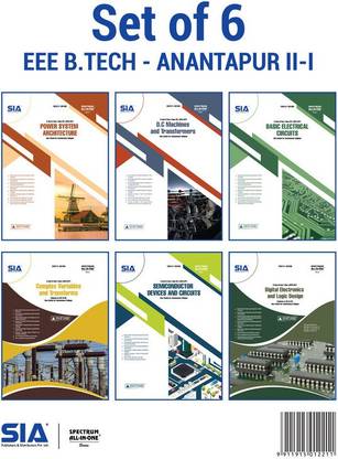 B.Tech II-Year I-Sem (EEE) SET OF 6 (R19) JNTU-Anantapur, Latest 2021 Edition