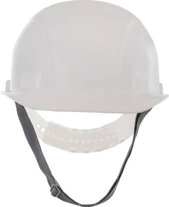 Mallcom Jasper I White UV Resistant High Density Polyethylene Safety Helmet with Plastic Harness & Zip Adjustment (Pack of 1) Jasper I High Density Polyethylene Safety Helmet with Plastic Harness Zip Adjust Construction Helmet