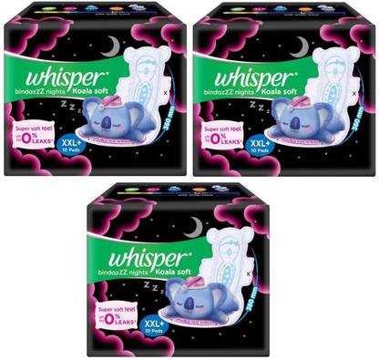 Whisper Ultra Night Sanitary pads XXL Plus - 10+10+10 pads Sanitary Pad Sanitary Pad