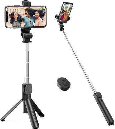 Blue Birds Handheld Wireless Selfie stick with Bluetooth remote Tripod stand Mobile holder Tripod, Tripod Kit, Monopod