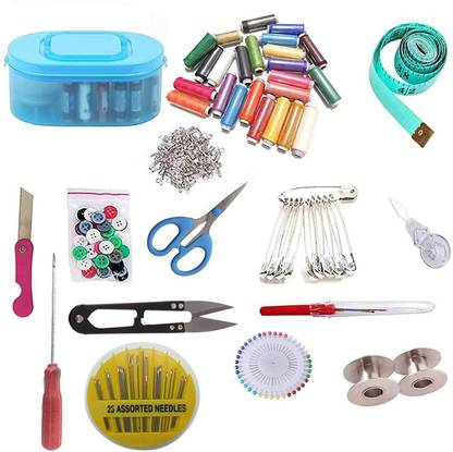 Three Mask Double Layer Round Sewing box 24 thread And All other accessories Sewing Kit