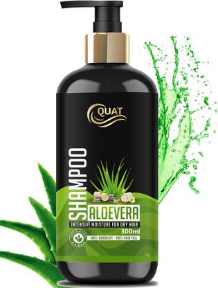 QUAT Natural Aloevera Shampoo (No Sulphate, Paraben) Anti Dandruff/Anti Fungual, Scalp Healer Hair fall Control