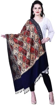 PASHTUSHS Pashmina Embroidered Women Shawl