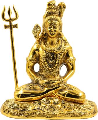 Rajasthan handicraft center Handicraft Shiva ji Idol /Shiva murti /Shiv ji murti Big Size Decorative Showpiece  -  25 cm