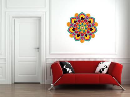 KgnDesigns 174 cm Abstract Reusable Sticker