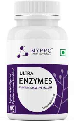 Mypro Sport Nutrition Ultra Enzymes,Supports Healthy Digestion– 60 veg capsules Superior Enzyme Complex